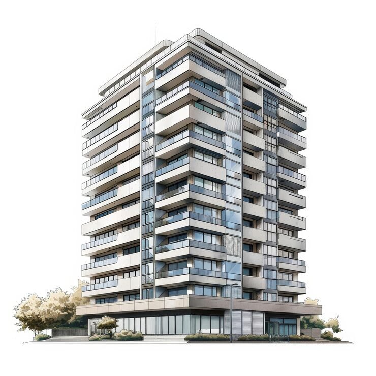 modern apartment building illustration 1326522 4757